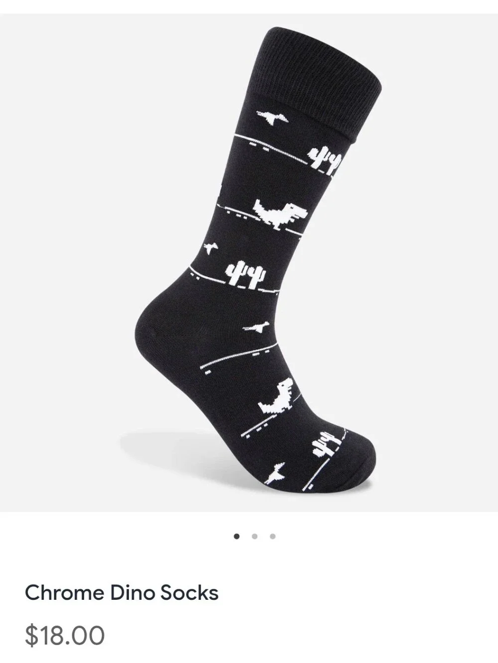 Google Chrome Dino Bundle - Light Up Bottle and Socks